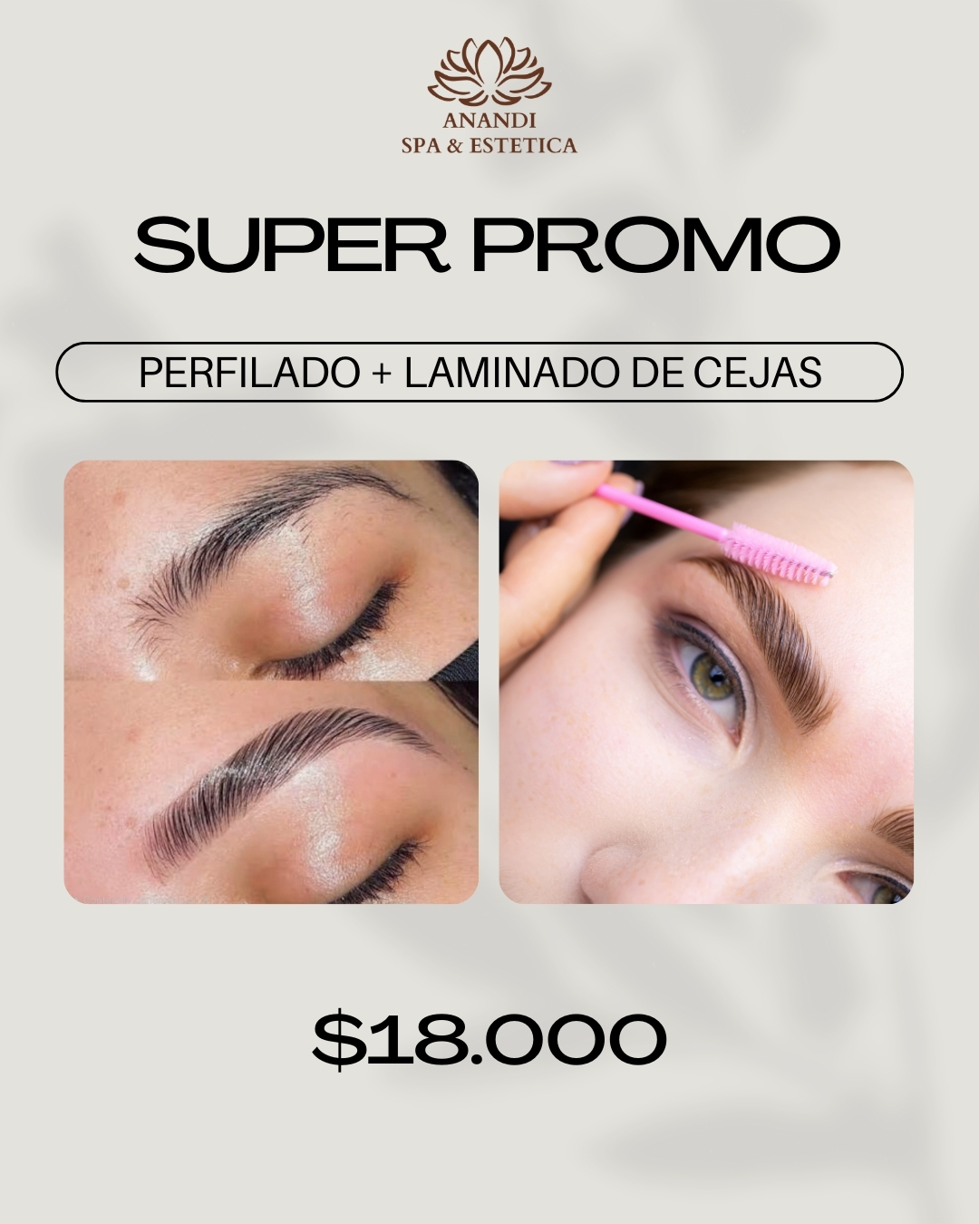 Perfilado + laminado de cejas