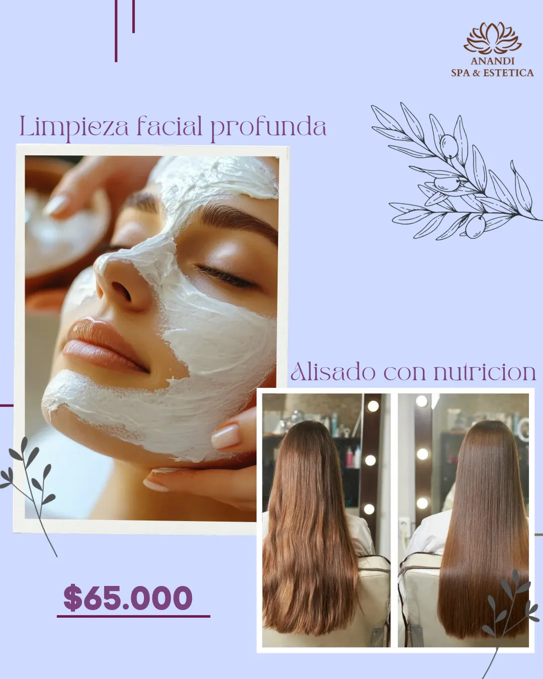 Limpieza facial + alisado con nutricion